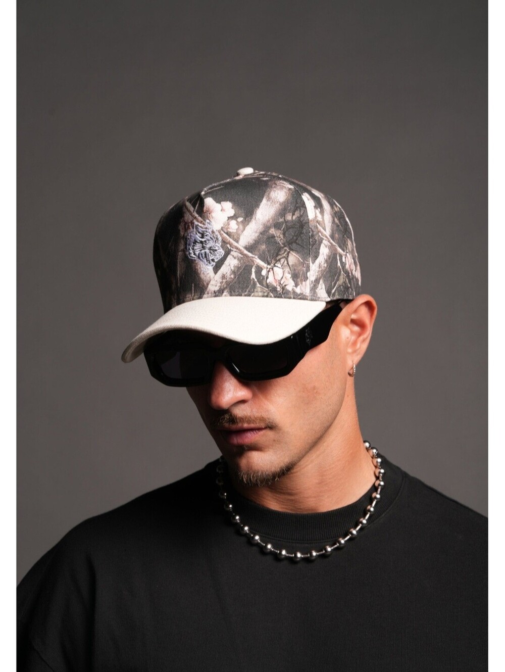 Darc Sport Wolf Head Forever A Frame Snapback In Shadow Blossom/Cream